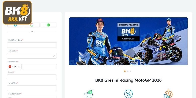 Hướng dẫn quy trình đăng ký BK8 chi tiết, dễ nắm