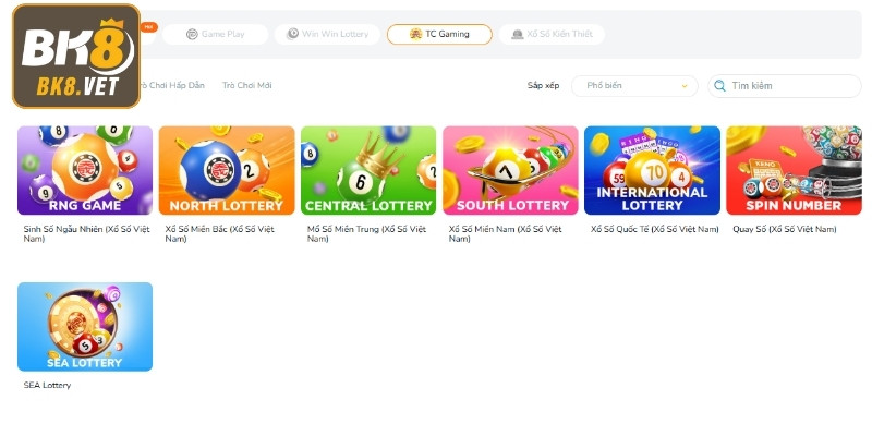 TC Gaming – Nơi hội ngộ của xổ số 3 miền và các loại hình quốc tế